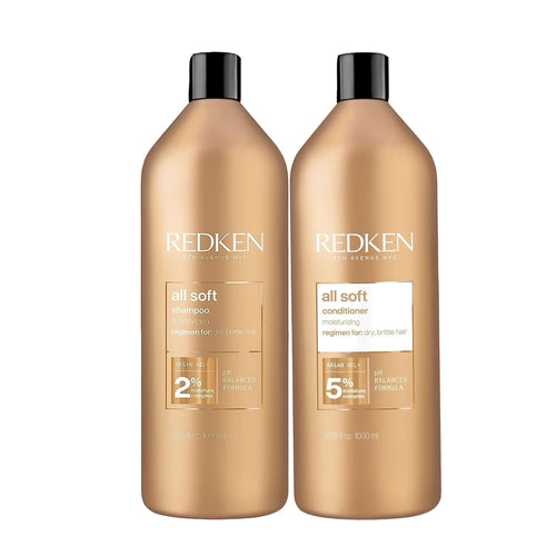 All Soft Shampoo & Conditioner Set for Dry and Brittle Hair 33.8 Fl Oz Each