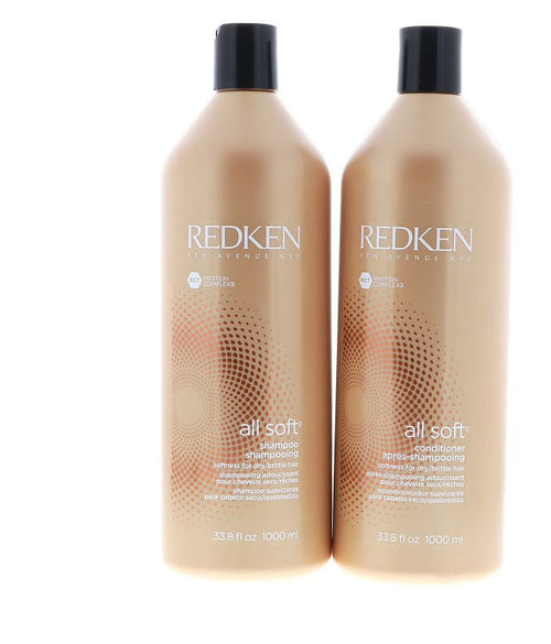 All Soft Shampoo & Conditioner Set for Dry and Brittle Hair 33.8 Fl Oz Each